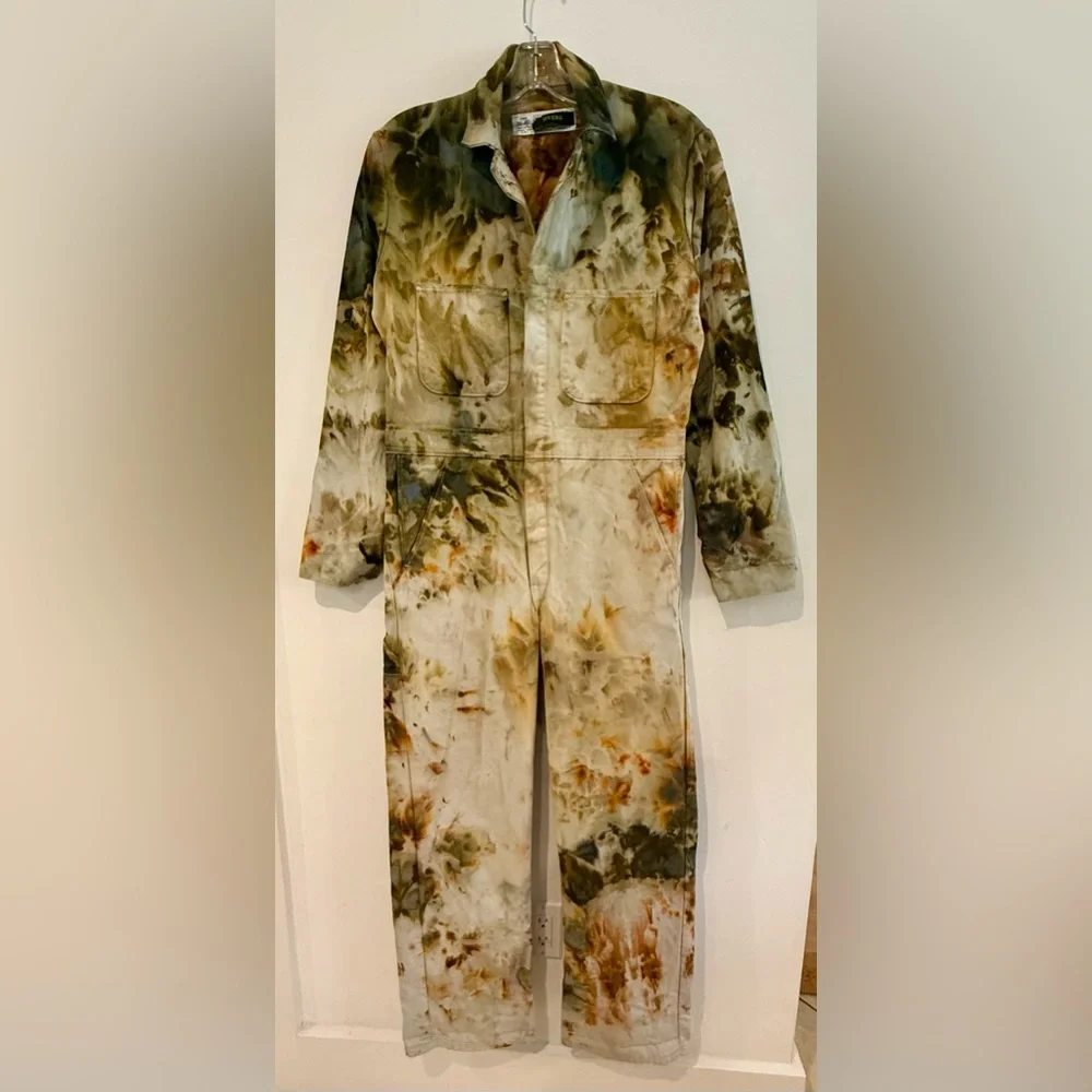 DyersDyes X Red Kap Custom Tie Dye Utility Suit Coveralls Men's Chest Size 36 - Picture 1 of 16